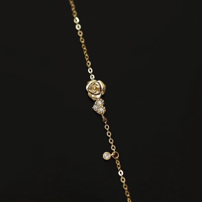 Eternal Rose Bracelet In 18K Gold-Plated Sterling Silver