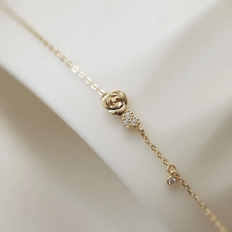 Eternal Rose Bracelet In 18K Gold-Plated Sterling Silver - Image 3